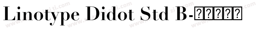 Linotype Didot Std B字体转换